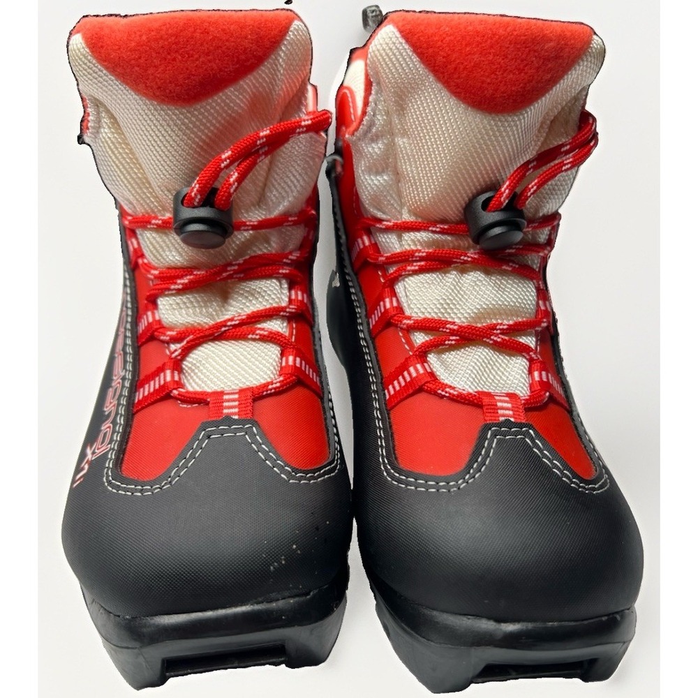Rossignol X1 JR Cross Country Ski Boots EU 33 NNN Nordic Youth Red Black EUC